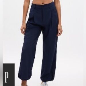 GAP Navy Blue Wide-Leg Pants